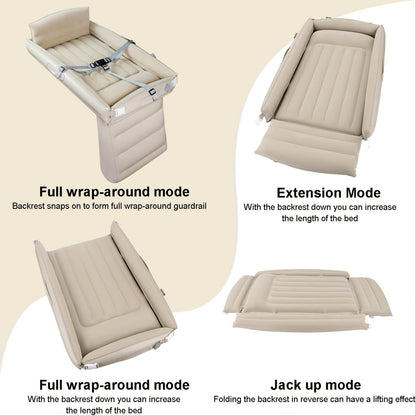 Inflatable Travel Bed – Kids' Airplane Footrest Air Bed