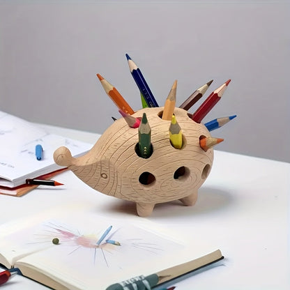 Hedgehog Pen Holder – Resin Desk Organiser