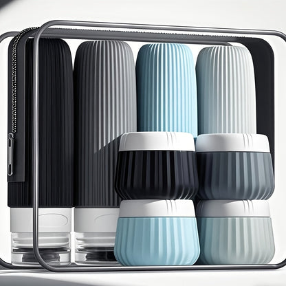 Travel Bottle Set – 8-Piece Leak-Proof Silicone TSA Bottles
