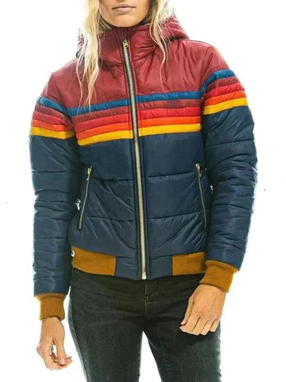 Women's alpine padded winter jacket - front