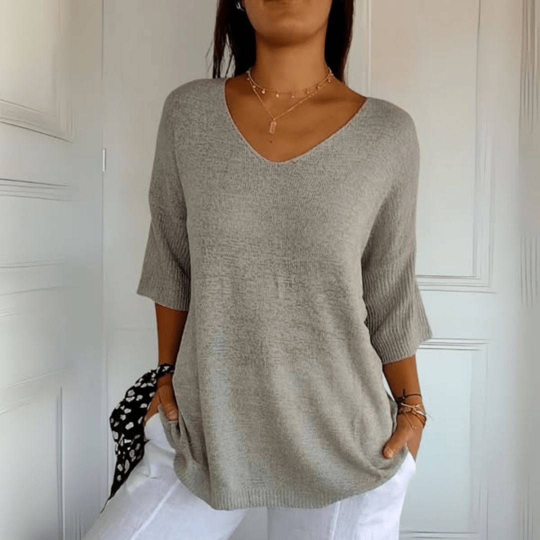Women's relaxed knit jumper