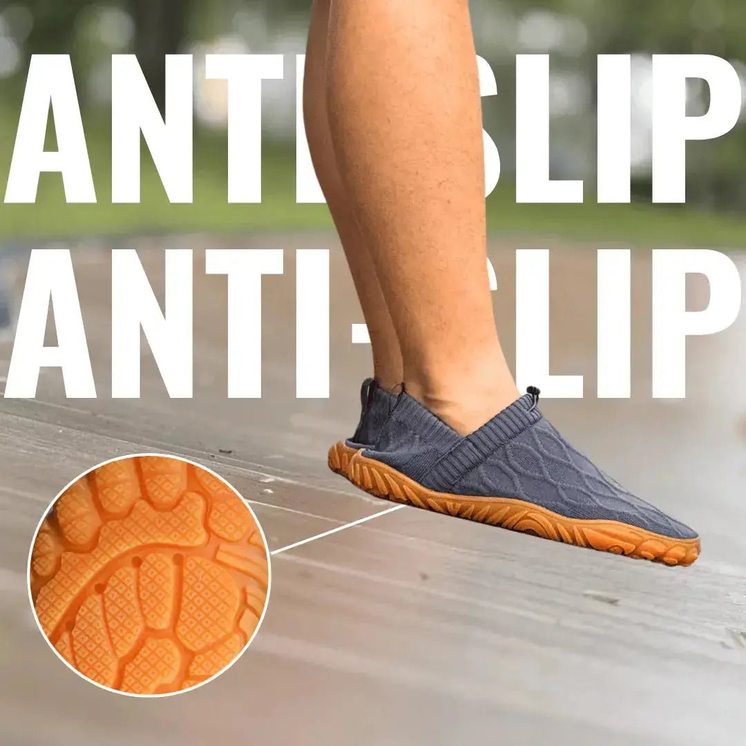 Barefoot wide-fit zero-drop mesh slip-on shoes