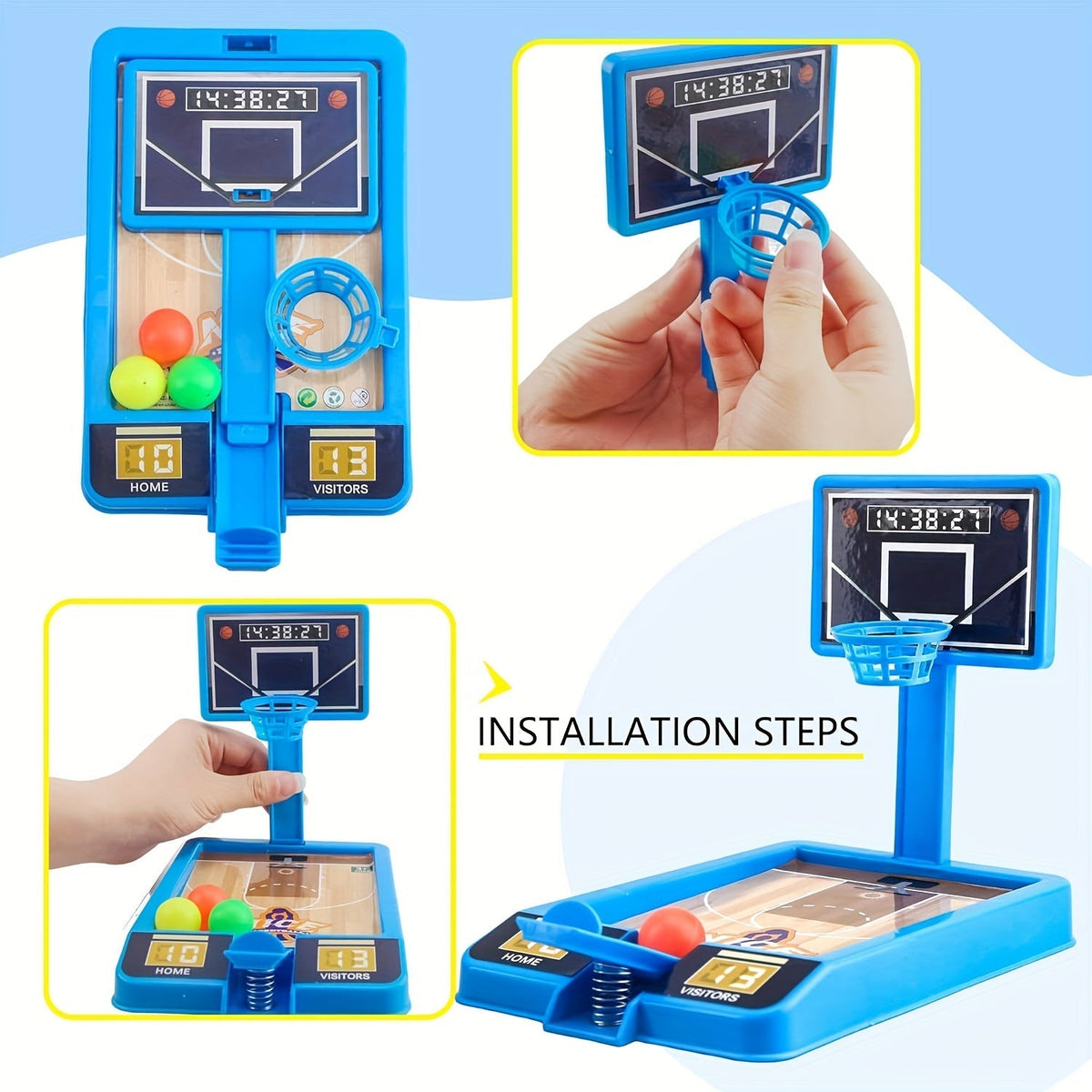 Mini basketball arcade game for 2 players