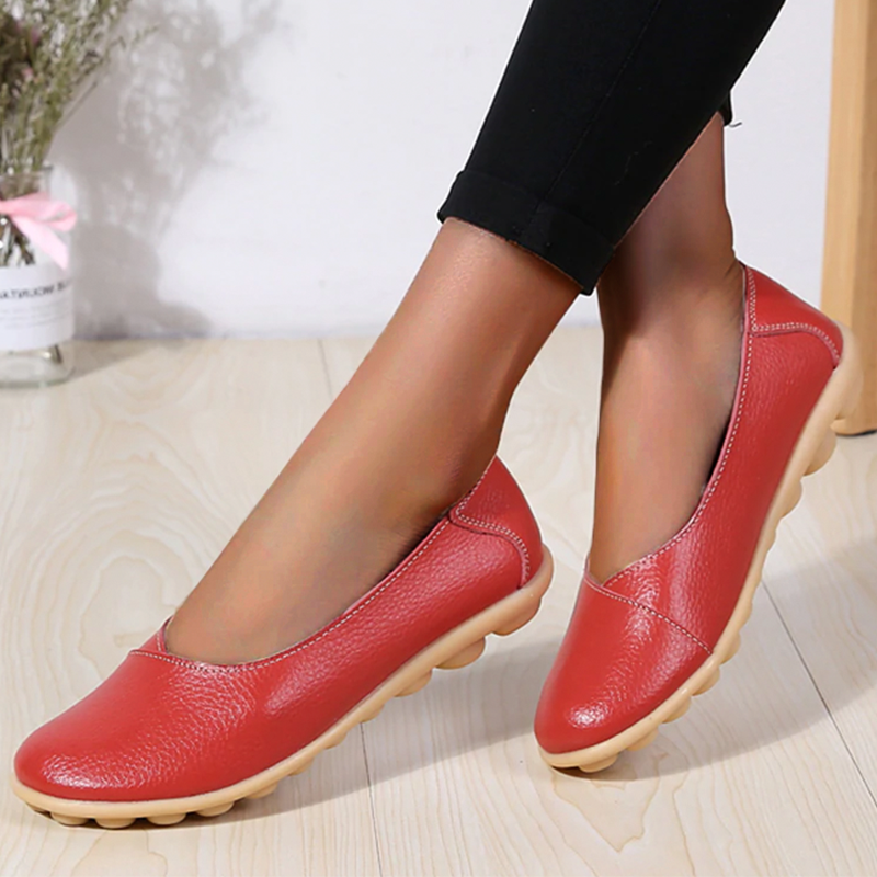 Flexible Slip-On Loafers for Women – Stylish Flat Shoes in Ten Shades