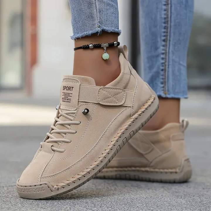 Women's cushioned wide-fit slip-on comfort sneakers