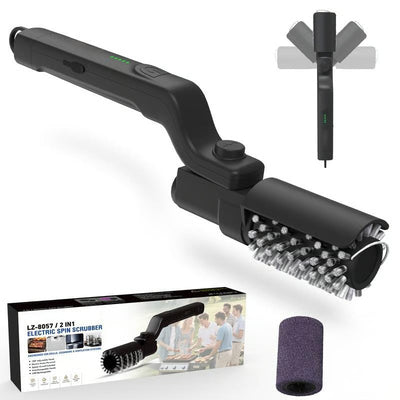 Electric Grill Brush – Rechargeable Rotating BBQ Cleaning Brush