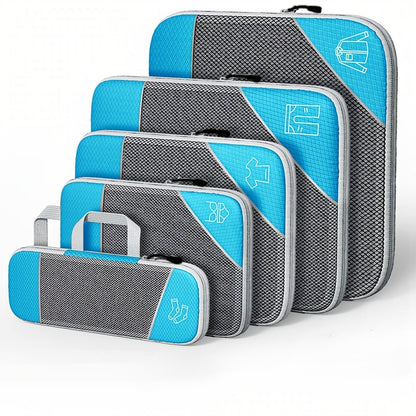 Travel Organiser Set – 5-Piece Mesh Packing Bags