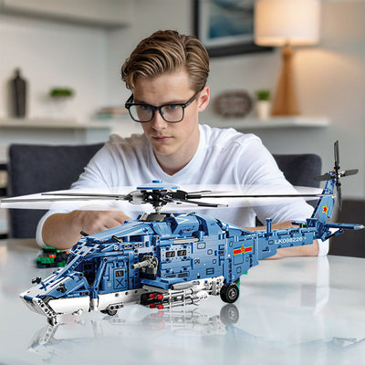 Helicopter Building Block Set – 1711-Piece Detailed Model Kit