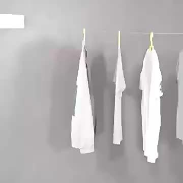 Foldable double stainless steel clothesline