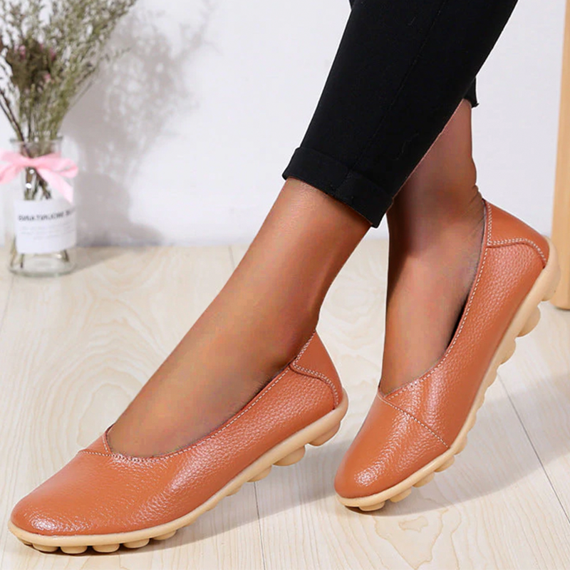 Flexible Slip-On Loafers for Women, Stylish Flat Shoes in Ten Shades