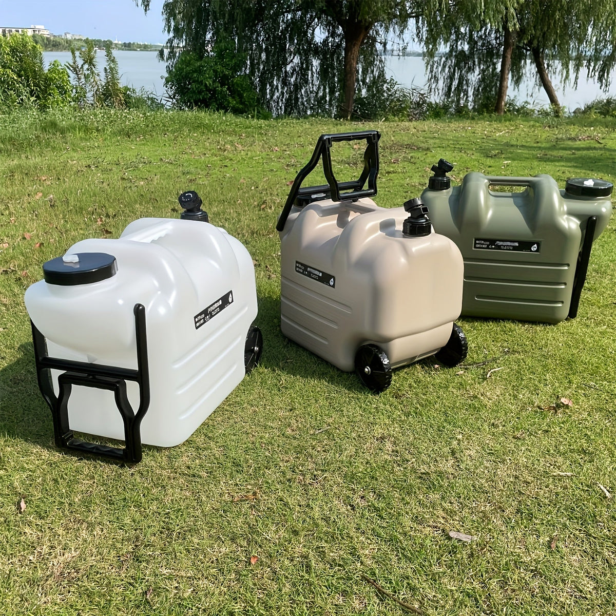Portable Water Container – 28L Rolling Jerry Can with Wheels