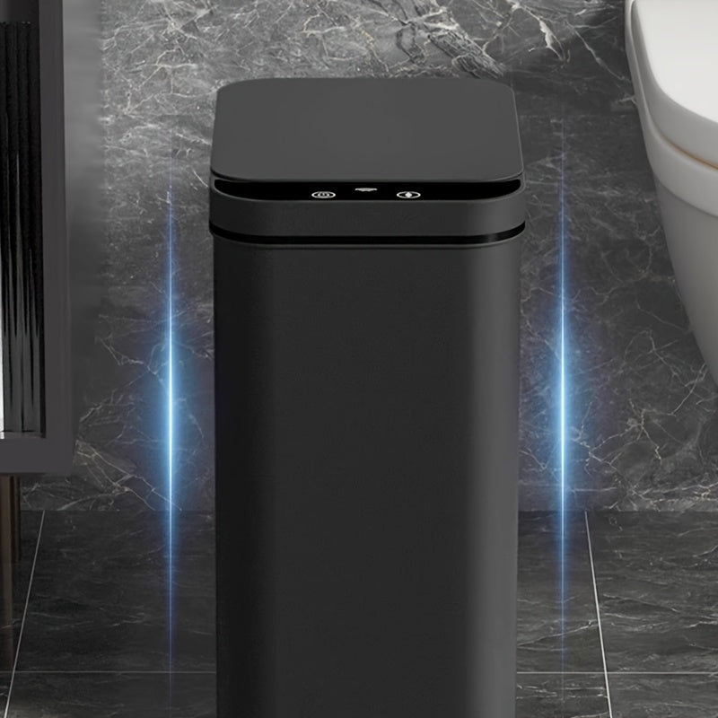 Smart sensor touchless slim waste bin set