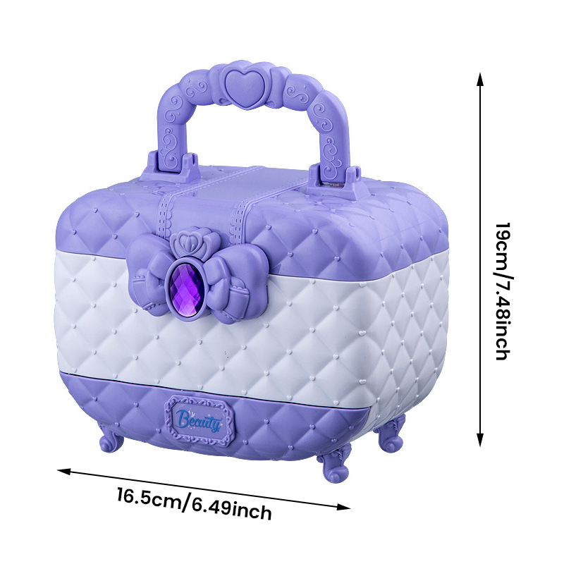 Princess kids make-up play case with mirror
