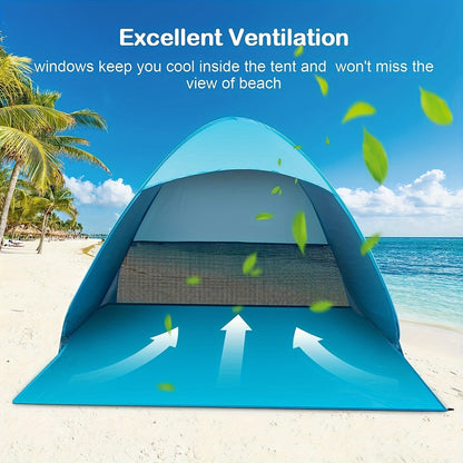 Beach Tent – UPF 50+ Sun Shelter with Ground Pegs