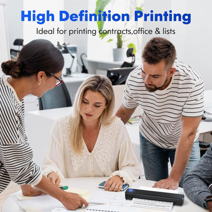 Portable Thermal Printer – Wireless Inkless A4 Printer