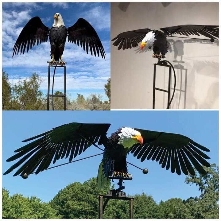 Metal Bird Wind Spinner – Decorative Garden Ornament