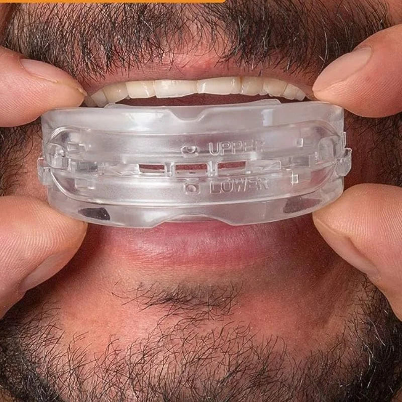 Anti-snoring adjustable silicone mouthpiece