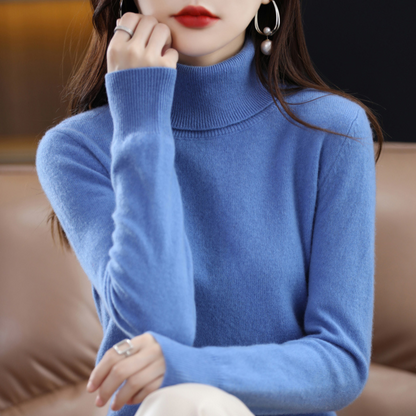 Cashmere Roll-Neck Sweater Soft Premium Knit