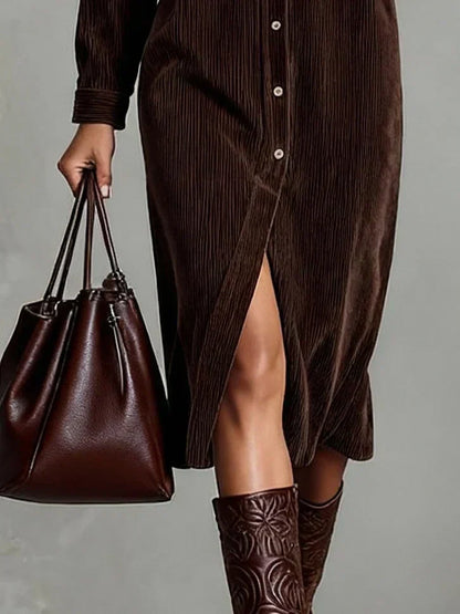 Women's elegant flared dress styling
