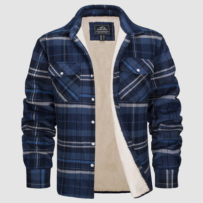 Men's lined shirt jacket