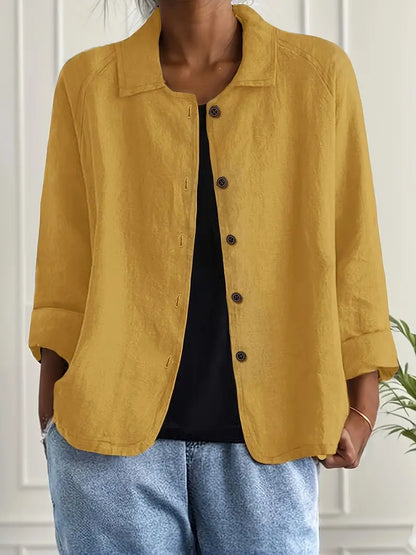 Women's Lightweight Jacket – Casual Button-Front Jacket