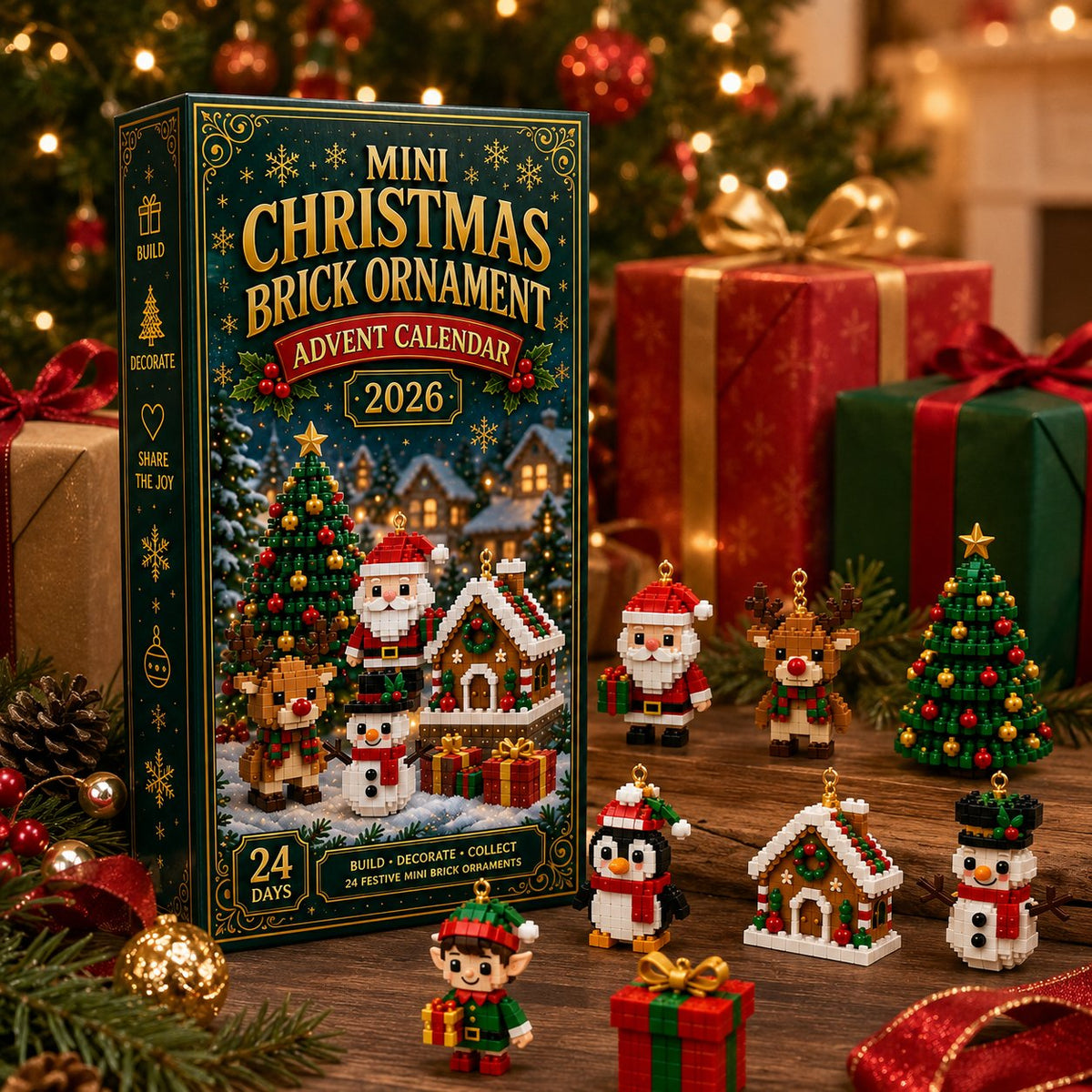Christmas Advent Calendar – 24 Buildable Mini Figures