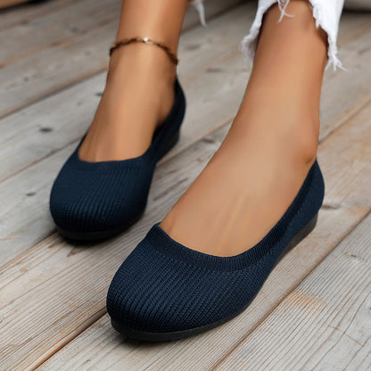 Women's slip-on cushioned comfort trainers