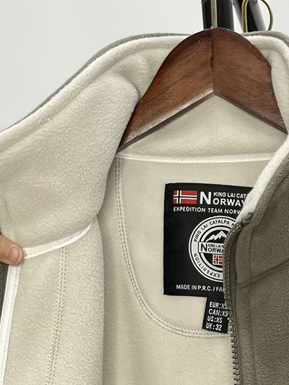 Fleece Jacket – Soft Warm Outdoor Jacket with High Collar