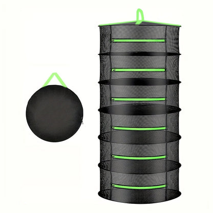 Hanging Herb & Food Drying Rack – Foldable Multi-Tier Net