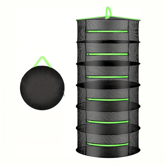 Hanging Herb & Food Drying Rack – Foldable Multi-Tier Net