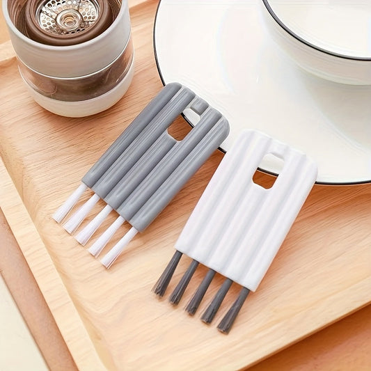 Compact detail cleaning brush for keyboards