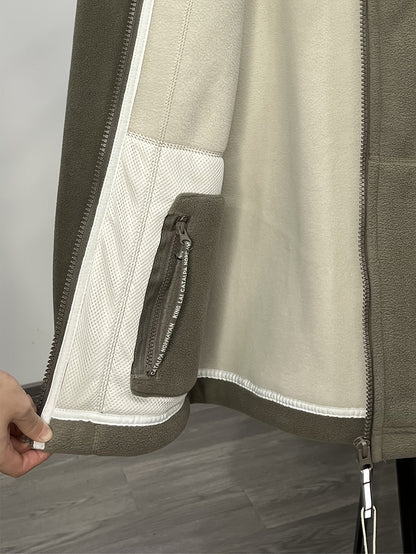Fleece Jacket – Soft Warm Outdoor Jacket with High Collar