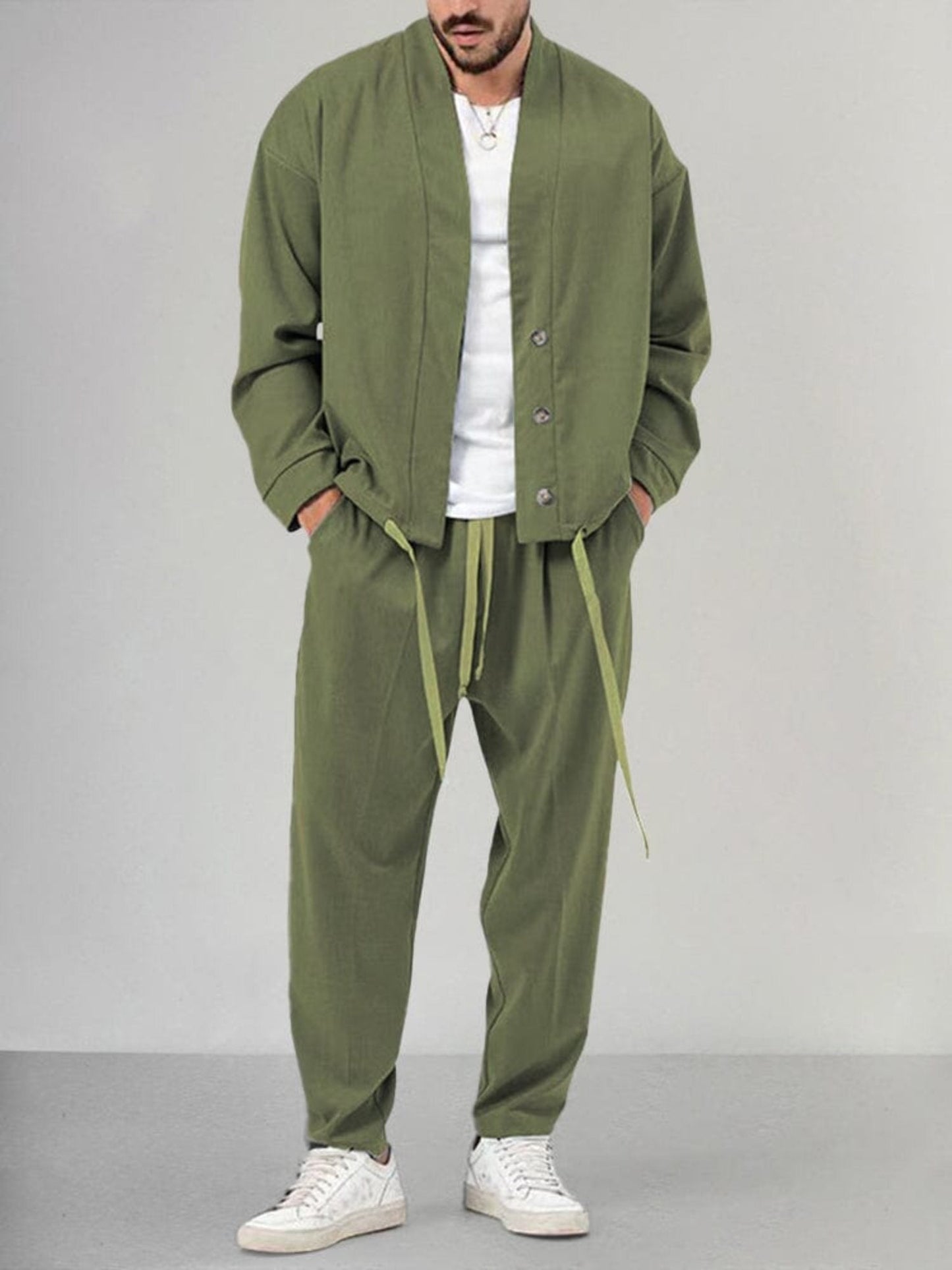 Men's casual two-piece set - front