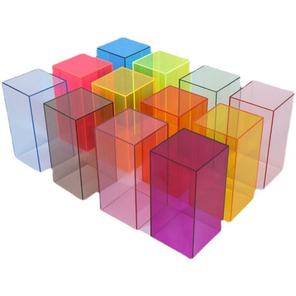 Acrylic Display Storage Boxes – Stackable Colourful Cubes