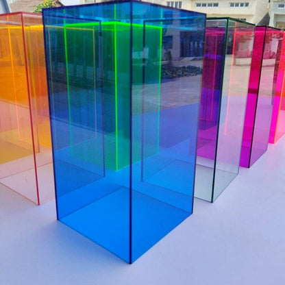 Acrylic Display Storage Boxes – Stackable Colourful Cubes