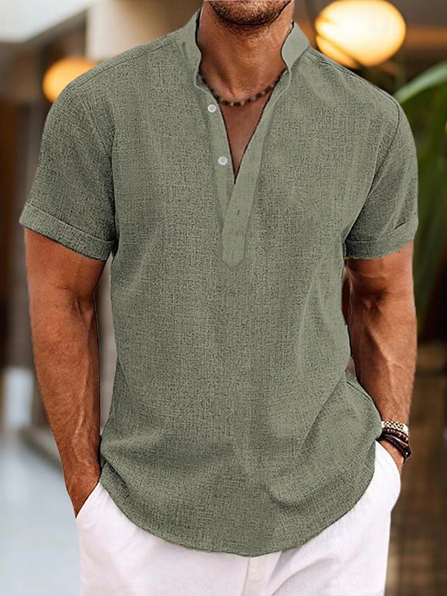 Men's linen holiday shirt