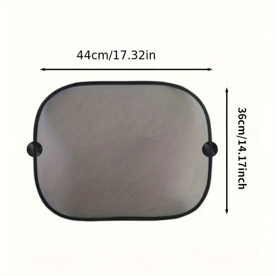 Car Window Sun Shades – Pair of Black Mesh Rear Screens
