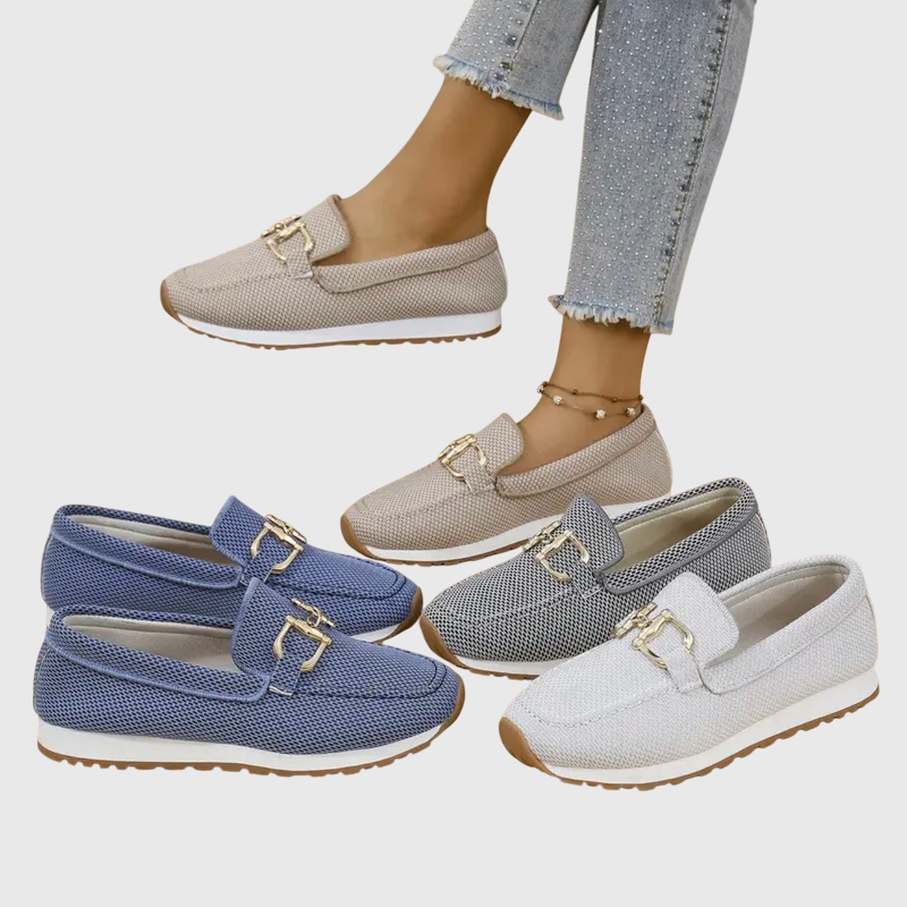 Women's slip-on cushioned comfort loafers