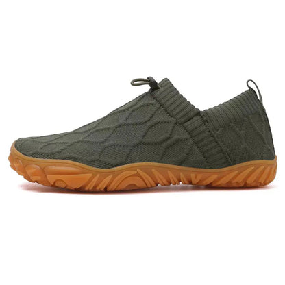 Barefoot wide-fit zero-drop mesh slip-on shoes