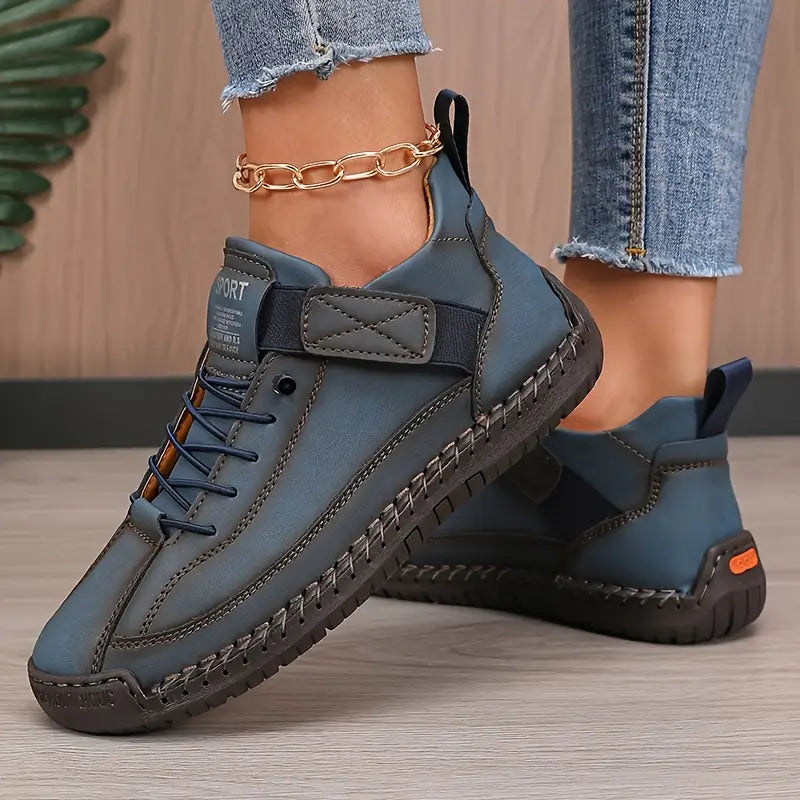 Women's cushioned wide-fit slip-on comfort sneakers