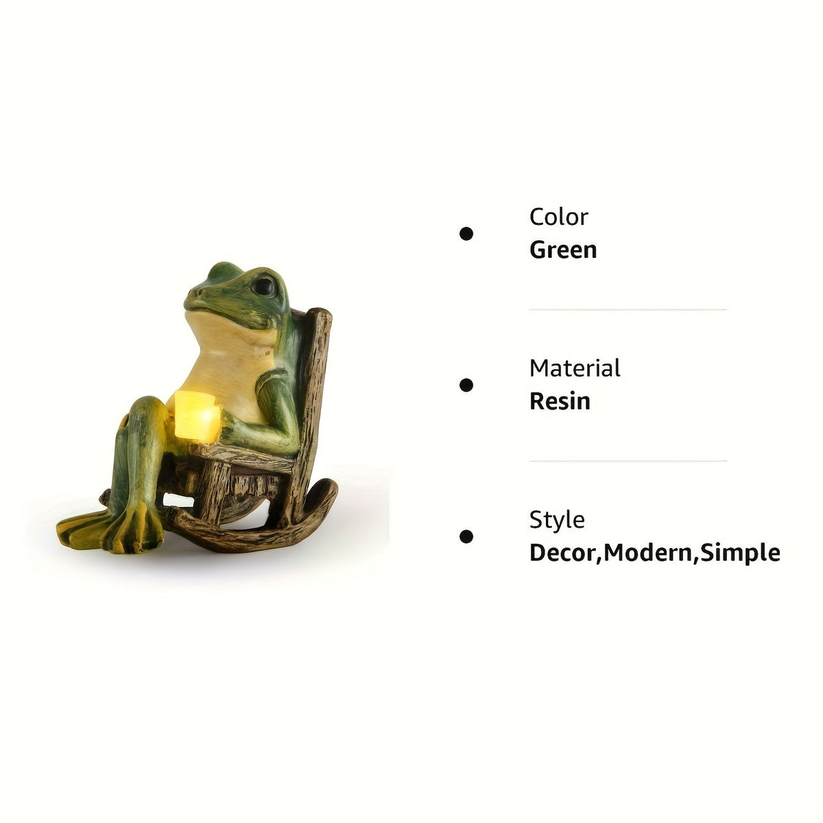 Solar Frog Figure – Weatherproof Garden Light Ornament