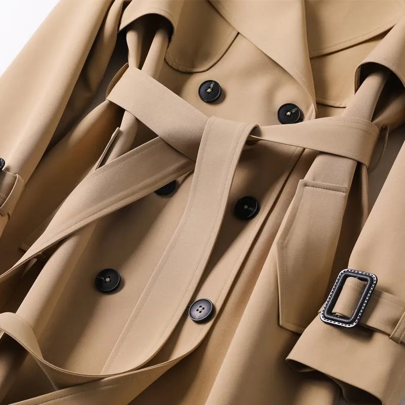 Women's Trench Coat – Classic Belted Winter Trench
