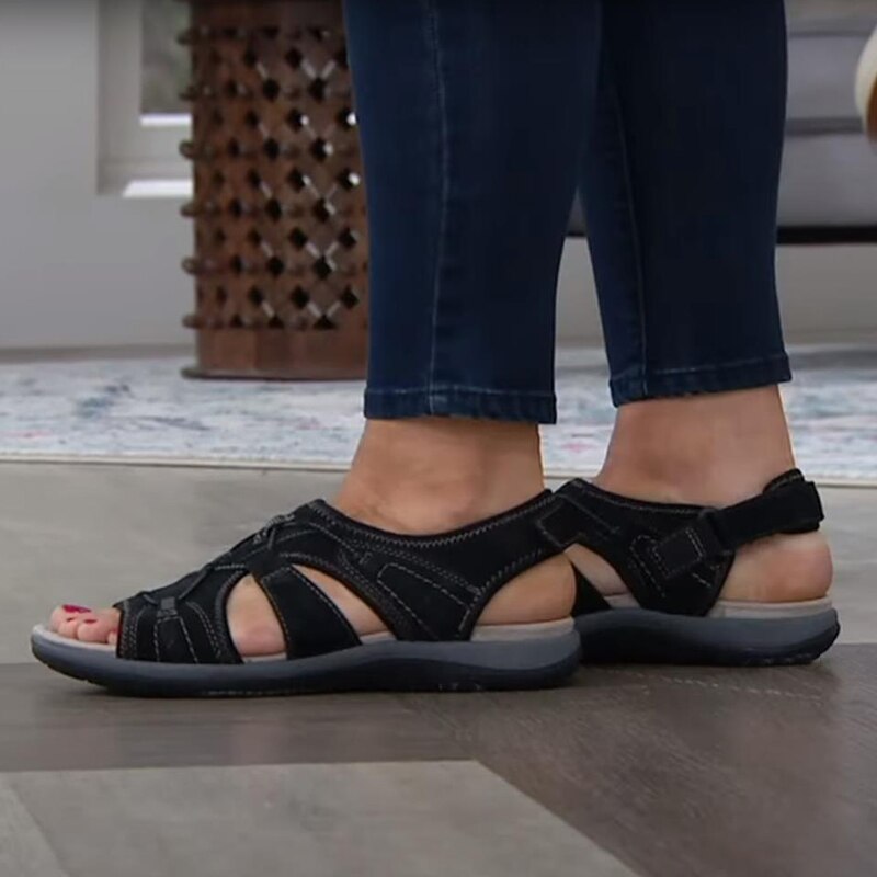 Orthopaedic Sandals for Women – Cushioned Arch Support Summer Sandals with Adjustable Straps