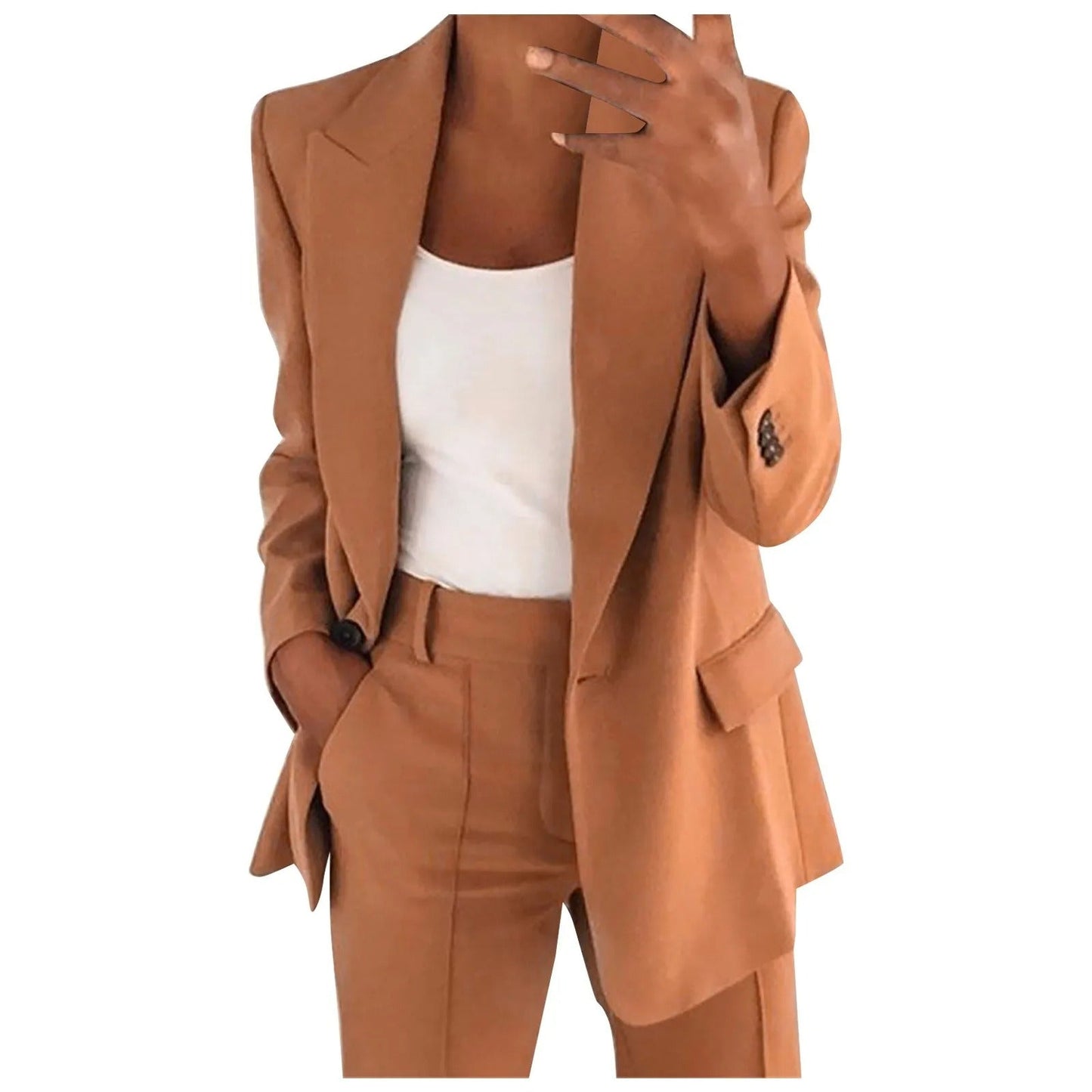 Women's minimalist office suit
