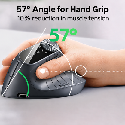 Vertical Wireless Mouse – Ergonomic Bluetooth Mouse
