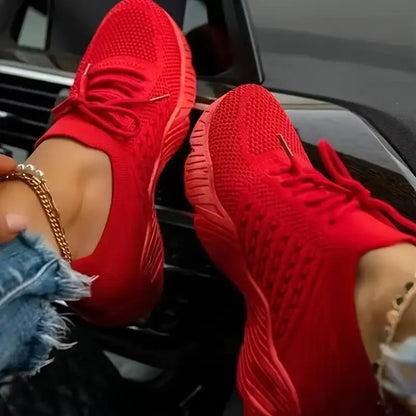 Orthopaedic Mesh Sneakers for Women, Lightweight Breathable Trainers with Arch Support