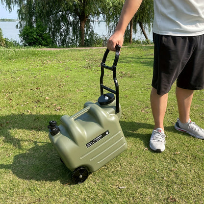 Portable Water Container – 28L Rolling Jerry Can with Wheels