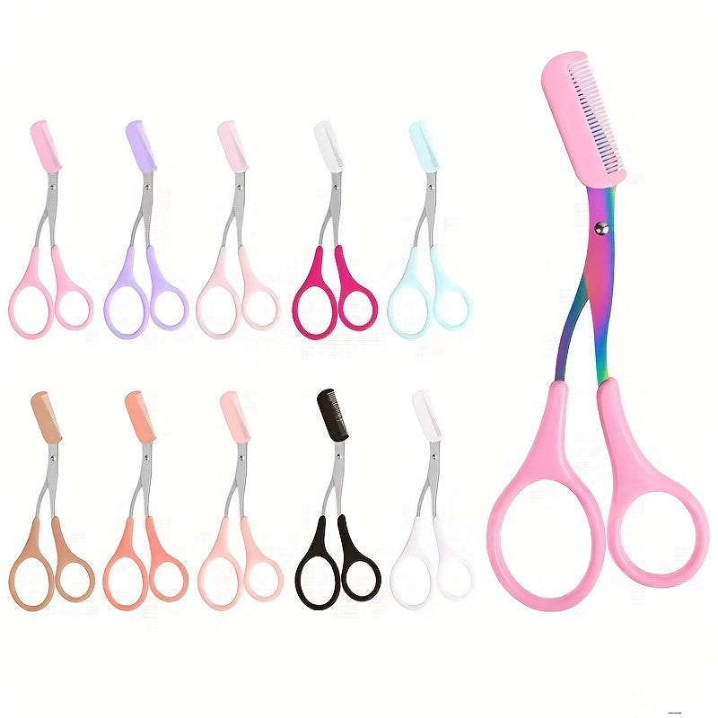 Eyebrow Scissors with Comb – Precise Stainless Steel Grooming Scissors