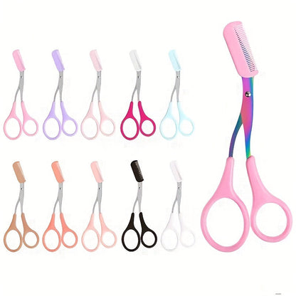 Eyebrow Scissors with Comb – Precise Stainless Steel Grooming Scissors