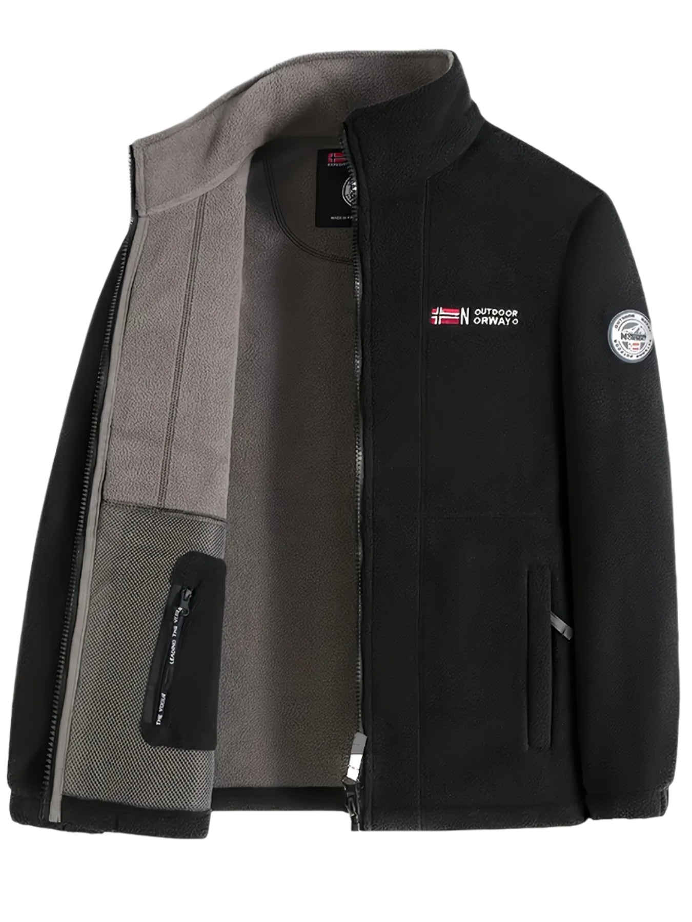 Fleece Jacket – Soft Warm Outdoor Jacket with High Collar